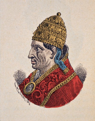 Portrait of Pope Adrian VI (Adrian, Hadrian or Hadrianus) (1522-1523) by Italian School
